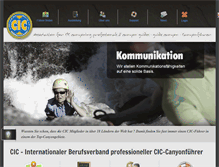 Tablet Screenshot of cic-canyoning.org